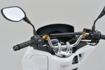 Handlebar brace bar alloy black anodized 250 mm