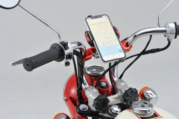Handlebar brace bar alloy red anodized 100 mm