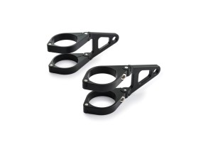 Headlight Bracket Alu CNC black short type 43mm