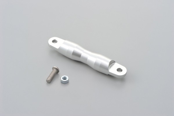 Handlebar brace bar alloy silver anodized 100 mm