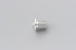 Mirror hole plug bolt CNC silver anodized f. M10 right hand side Mirror hole plug bolt CNC silver anodized f. M10 right hand side