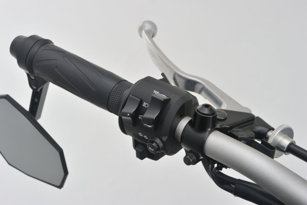 Abdeckschraube Alu CNC schwarz eloxiert f. Spiegelgewinde M10 x P1.25 Rechtsgewinde