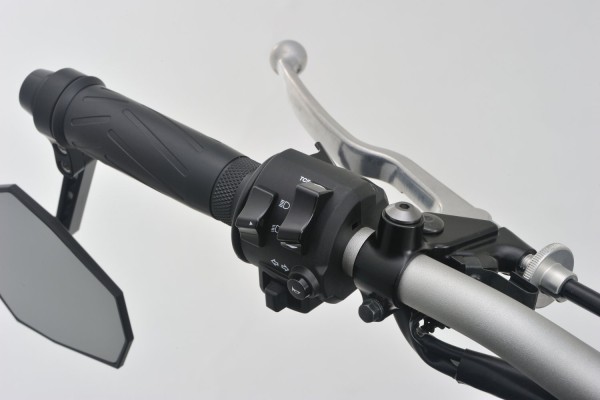 Abdeckschraube Alu CNC titanfarben eloxiert f. Spiegelgewinde M10 x P1.25 Rechtsgewinde