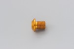 Mirror hole plug bolt CNC gold f. M10 x P1.25 right hand side