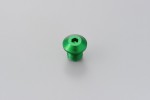 Mirror hole plug bolt CNC green f. M10 x P1.25 right hand side