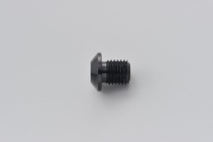 Abdeckschraube Alu CNC schwarz eloxiert f. Spiegelgewinde M10 x P1.25 Linksgewinde 2
