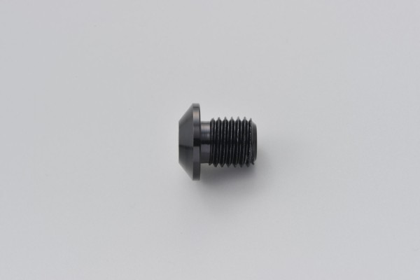 Mirror hole plug bolt CNC black anodized f. M10 x P1.25 left hand side