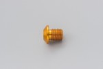 Abdeckschraube Alu CNC gold eloxiert f. Spiegelgewinde M10 x P1.25 Linksgewinde Abdeckschraube Alu CNC gold eloxiert f. Spiegelgewinde M10 x P1.25 Linksgewinde