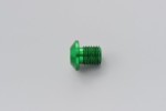 Mirror hole plug bolt CNC green f. M10 x P1.25 left hand side