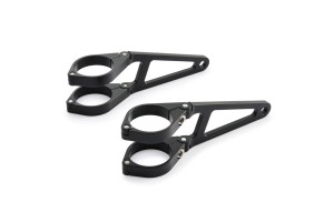 Headlight Bracket Alu CNC black long type 41mm