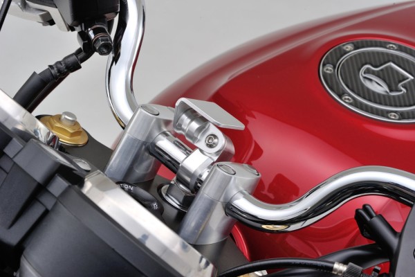 Aluminum handle clamp bracket 22.2mm silver...