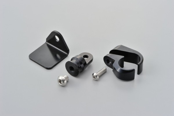 Aluminum handle clamp bracket 22.2mm black anodized
