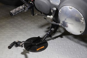 Seitenständer Platte schwarz f. Harley Davidson 2