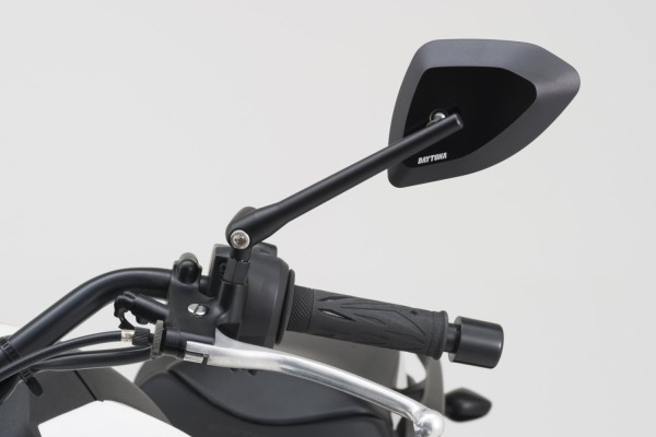 "D-MIRROR" Aluminum mirror black left angular