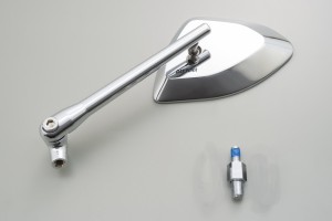 "D-MIRROR" Aluminum mirror chrome left angular