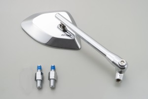 "D-MIRROR" Aluminum mirror chrome right angular