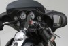 Universal Haltestrebe "Flat" 100mm ø22.2mm schwarz f. Hauptbremszylinder Klemme Harley Davidson