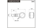 "D-LIGHT SOL" LED Blinker Paar schwarz smoke "D-LIGHT SOL" LED Blinker Paar schwarz smoke
