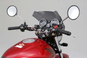 Universal Haltestrebe 100mm ø22.2mm chrom f. Lenker Klemme 2