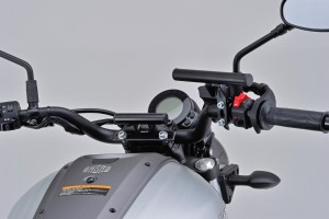 Universal Haltestrebe 100mm ø22.2mm schwarz f. Lenker Klemme 2