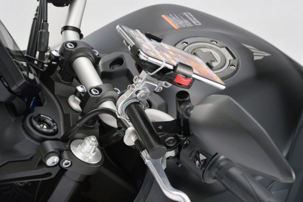 Mount bar 100mm ø22.2mm black mirror clamp...