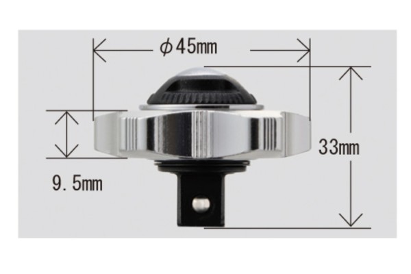 Schnellratsche 3/8" silber