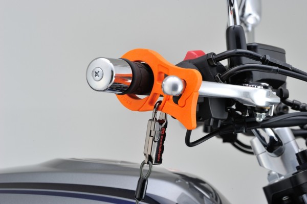 Front lever lock grip clamp type orange