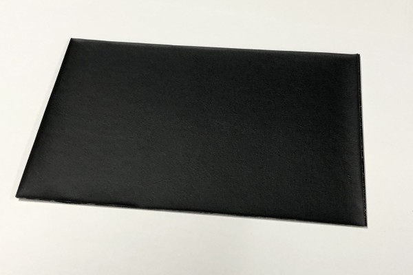 Sitzbank Reparatur Aufkleber matt schwarz feines Muster 110x170mm