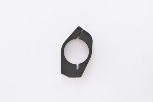 Fork clamp set (2P) DIA.35 for indicator mount aluminium black 2
