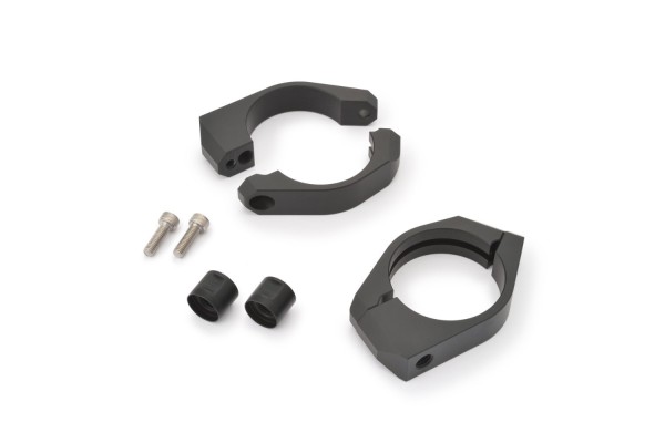 Fork clamp set (2P) DIA.47 for indicator mount aluminium black