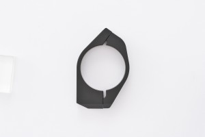 Fork clamp set (2P) DIA.47 for indicator mount aluminium black 2