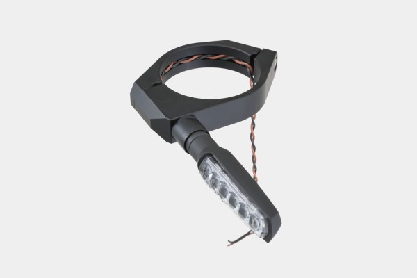 Fork clamp set (2P) DIA.47 for indicator mount aluminium black