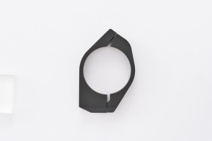 Fork clamp set (2P) DIA.48 for indicator mount aluminium black 2