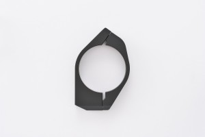 Fork clamp set (2P) DIA.49 for indicator mount aluminium black 2