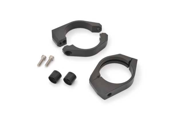 Fork clamp set (2P) DIA.53 for indicator mount aluminium black