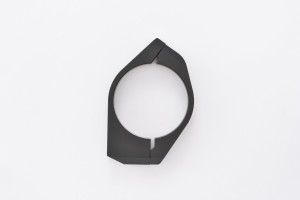 Fork clamp set (2P) DIA.53 for indicator mount aluminium black 2