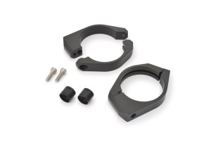 Gabel Klemmen Set 57mm Aluminium schwarz zur Blinker Montage