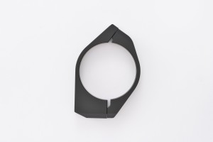 Gabel Klemmen Set 57mm Aluminium schwarz zur Blinker Montage 2