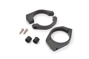 Gabel Klemmen Set 59mm Aluminium schwarz zur Blinker Montage