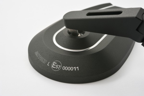 "D-MIRROR-6" Aluminum bar end mirror black type-u short