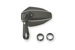 "D-MIRROR-7" Aluminum bar end mirror black short type-K