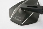 "D-MIRROR-7" Aluminum bar end mirror black short type-K