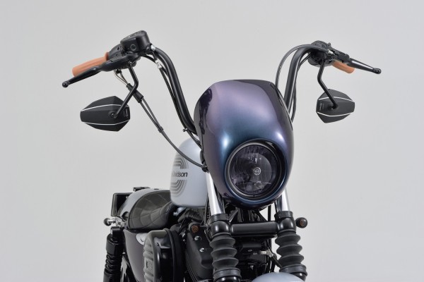 "D-MIRROR-7" Aluminum mirror black right type-K