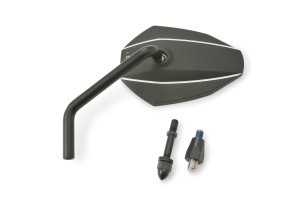 "D-MIRROR-7" Aluminum mirror black left type-K