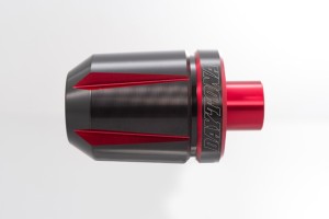 "SCRATCH" Lenkergewichte Paar 2-farbig eloxiert 7/8" + 1" / Ø 14-19 mm rot schwarz 2