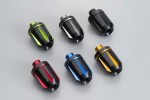 "SCRATCH" Lenkergewichte Paar 2-farbig eloxiert 7/8" + 1" / Ø 14-19 mm rot schwarz "SCRATCH" Lenkergewichte Paar 2-farbig eloxiert 7/8" + 1" / Ø 14-19 mm rot schwarz