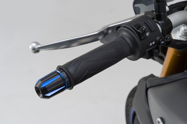 "SCRATCH" Lenkergewichte Paar 2-farbig eloxiert 7/8" + 1" / Ø 14-19 mm blau schwarz