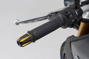 "SCRATCH" Lenkergewichte Paar 2-farbig eloxiert 7/8" + 1" / Ø 14-19 mm gold schwarz 2