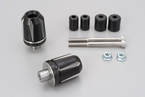 "SCRATCH" Lenkergewichte Paar 2-farbig eloxiert 7/8" + 1" / Ø 14-19 mm silber schwarz