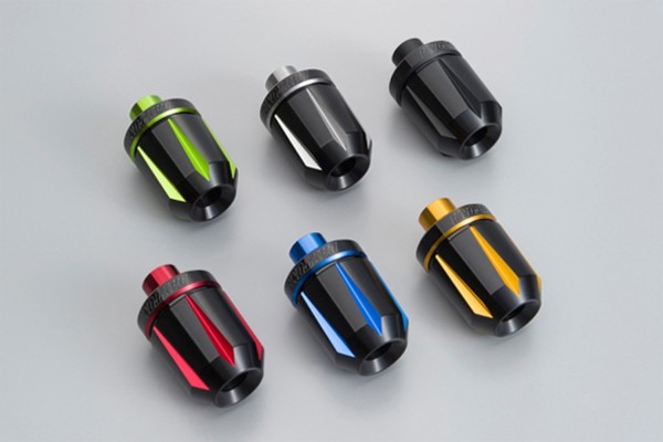 "SCRATCH" Lenkergewichte Paar 2-farbig eloxiert 7/8" + 1" / Ø 14-19 mm schwarz